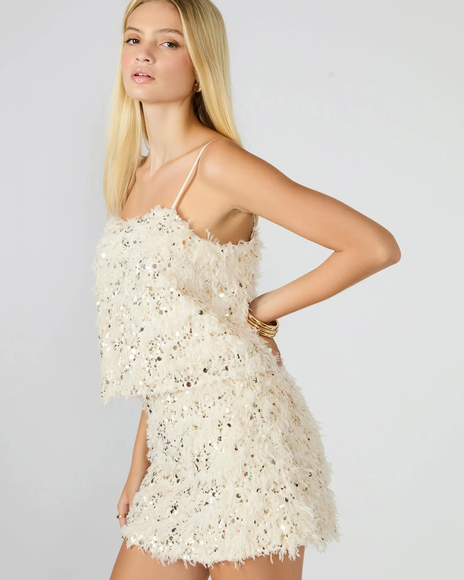 BLAKELYN FEATHER TOP IVORY sold by Steve Madden product image thumbnail 4
