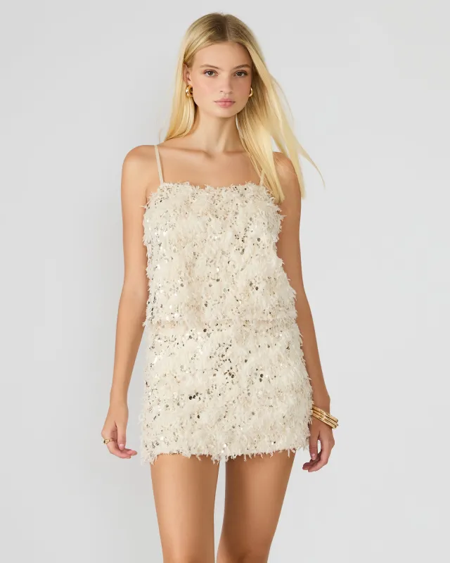 BLAKELYN FEATHER TOP IVORY sold by Steve Madden