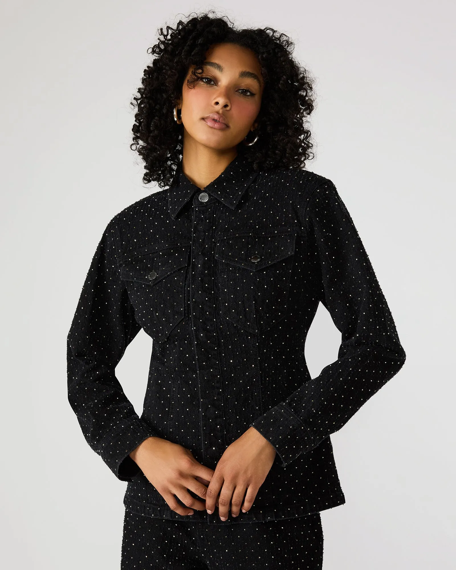 PARC CRYSTAL JACKET BLACK sold by Steve Madden product image thumbnail 2