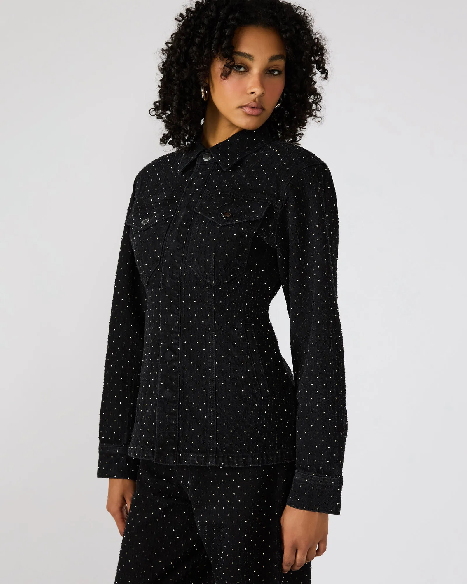 PARC CRYSTAL JACKET BLACK sold by Steve Madden product image thumbnail 3