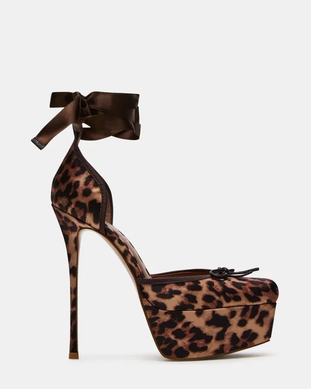 LISTEN LEOPARD SATIN sold by Steve Madden