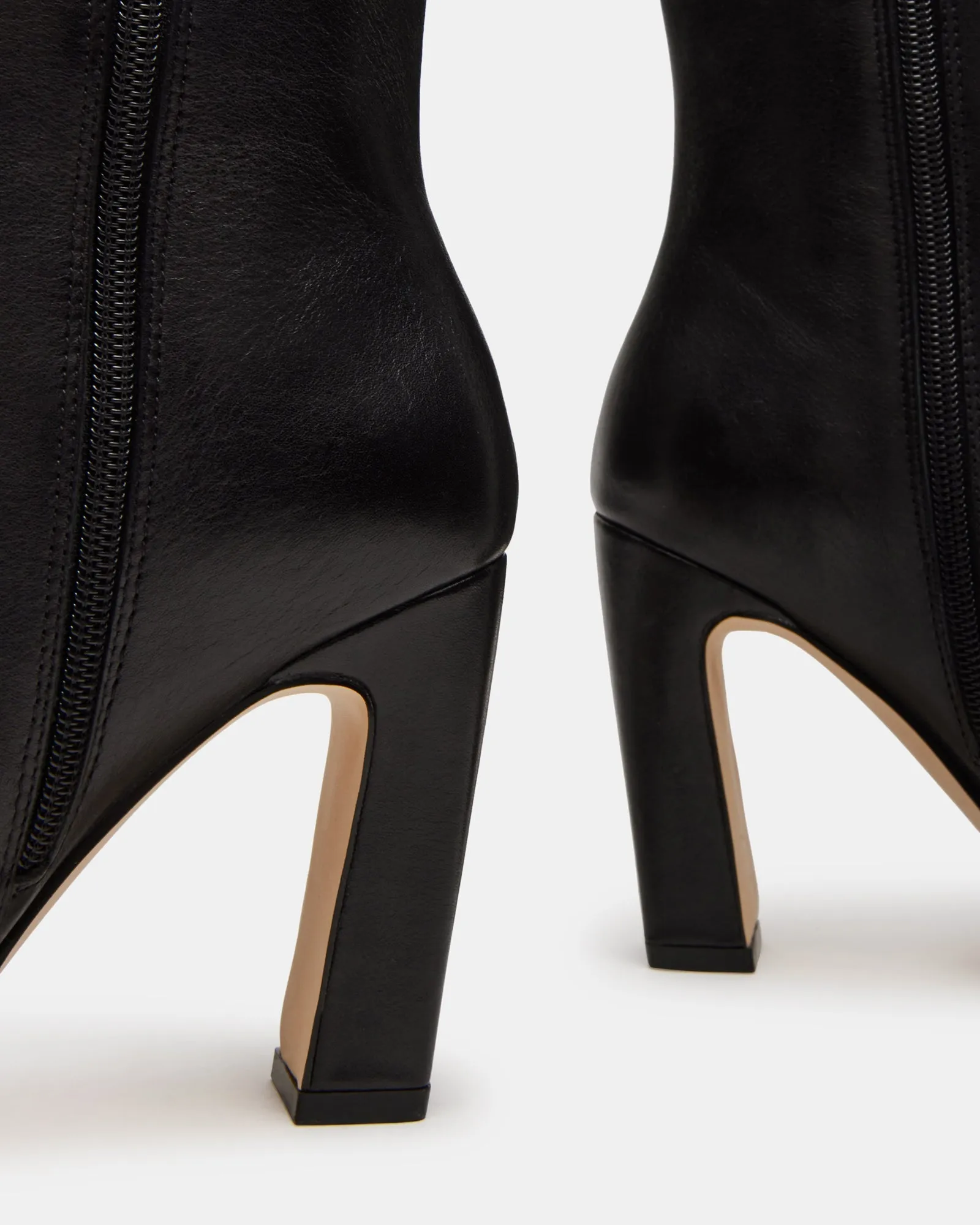 LIZETTE BLACK LEATHER WIDE CALF - SM REBOOTED sold by Steve Madden product image thumbnail 4