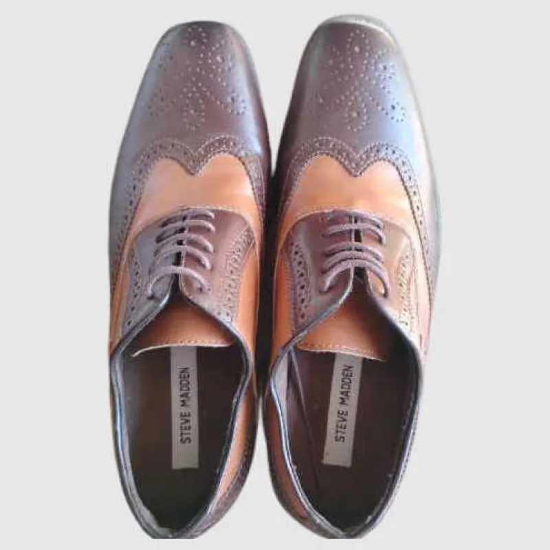 Men's Square Toe Wingtip Oxford - SM REBOOTED sold by Steve Madden