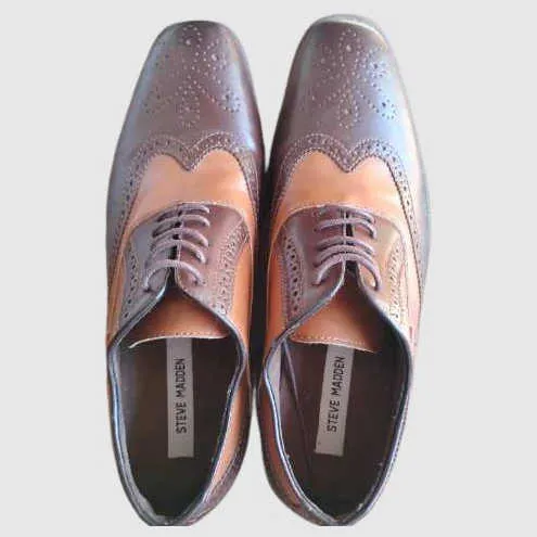 Men's Square Toe Wingtip Oxford - SM REBOOTED sold by Steve Madden