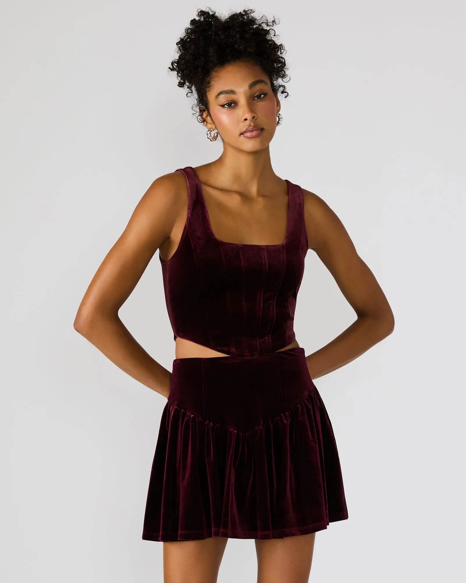 ARYANNA TOP WINE sold by Steve Madden