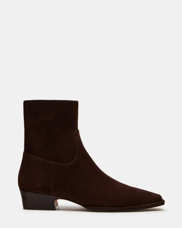 DEFINE BROWN SUEDE sold by Steve Madden