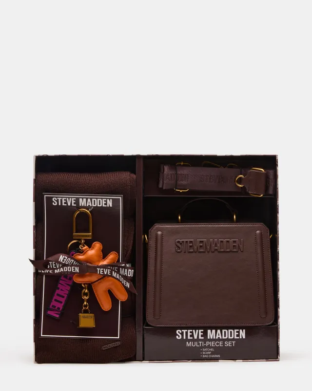 EVELYN CHARM BOX GIFT SET CHOCOLATE sold by Steve Madden