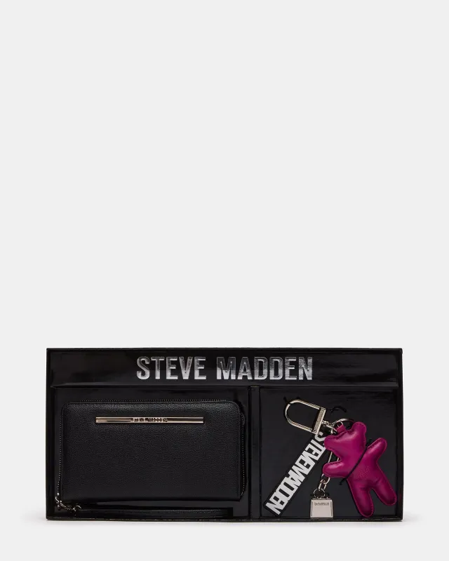 ZIPPY WRISTLET AND BAG CHARMS BLACK sold by Steve Madden