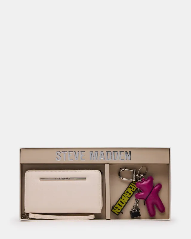 ZIPPY WRISTLET AND BAG CHARMS VANILLA sold by Steve Madden