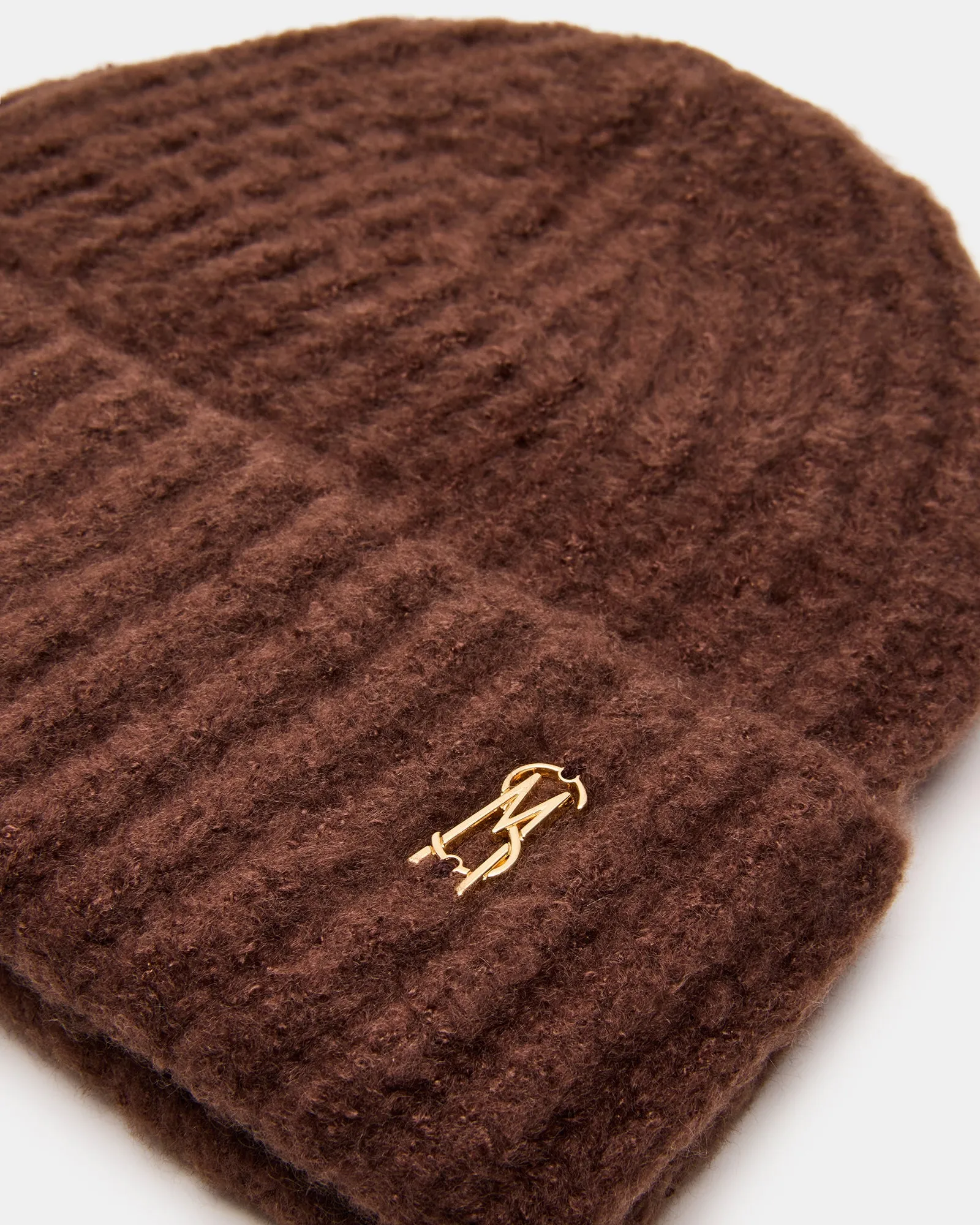 LOGO BEANIE DARK BROWN sold by Steve Madden product image thumbnail 3