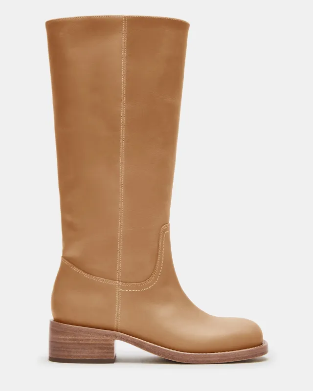 RIGGS BANANA LEATHER WIDE CALF - SM REBOOTED sold by Steve Madden