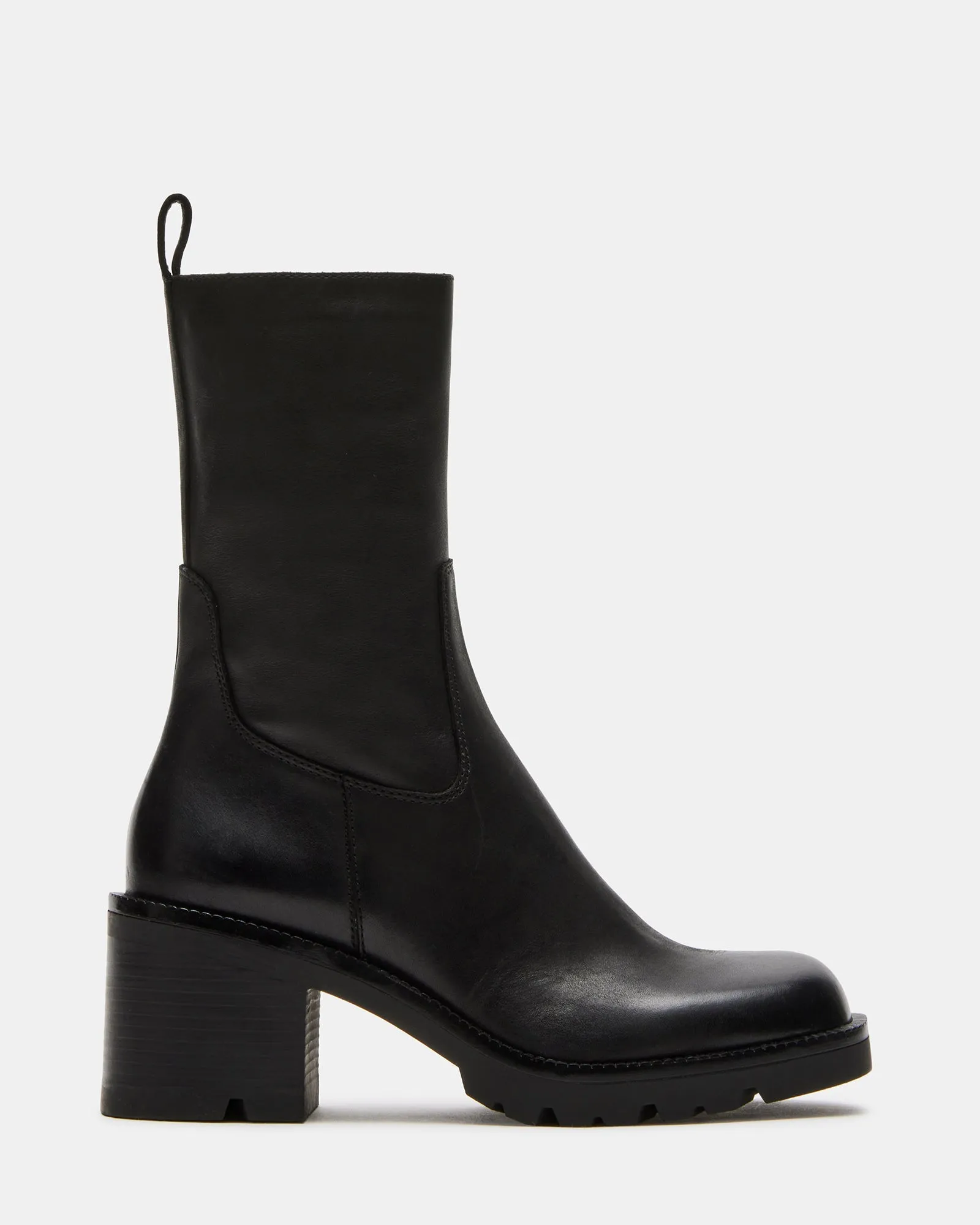 NALA BLACK LEATHER - SM REBOOTED sold by Steve Madden