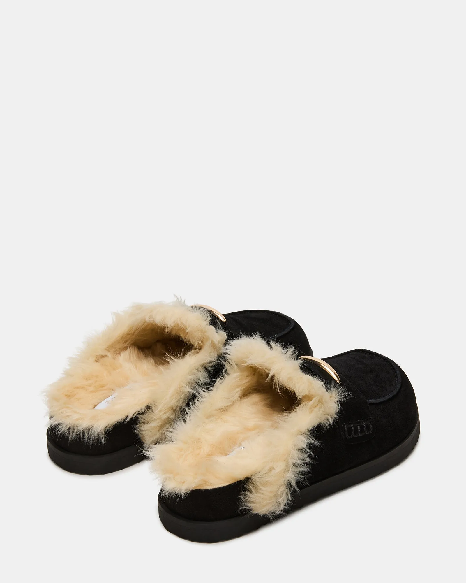 TOBIN FAUX FUR BLACK SUEDE sold by Steve Madden product image thumbnail 5