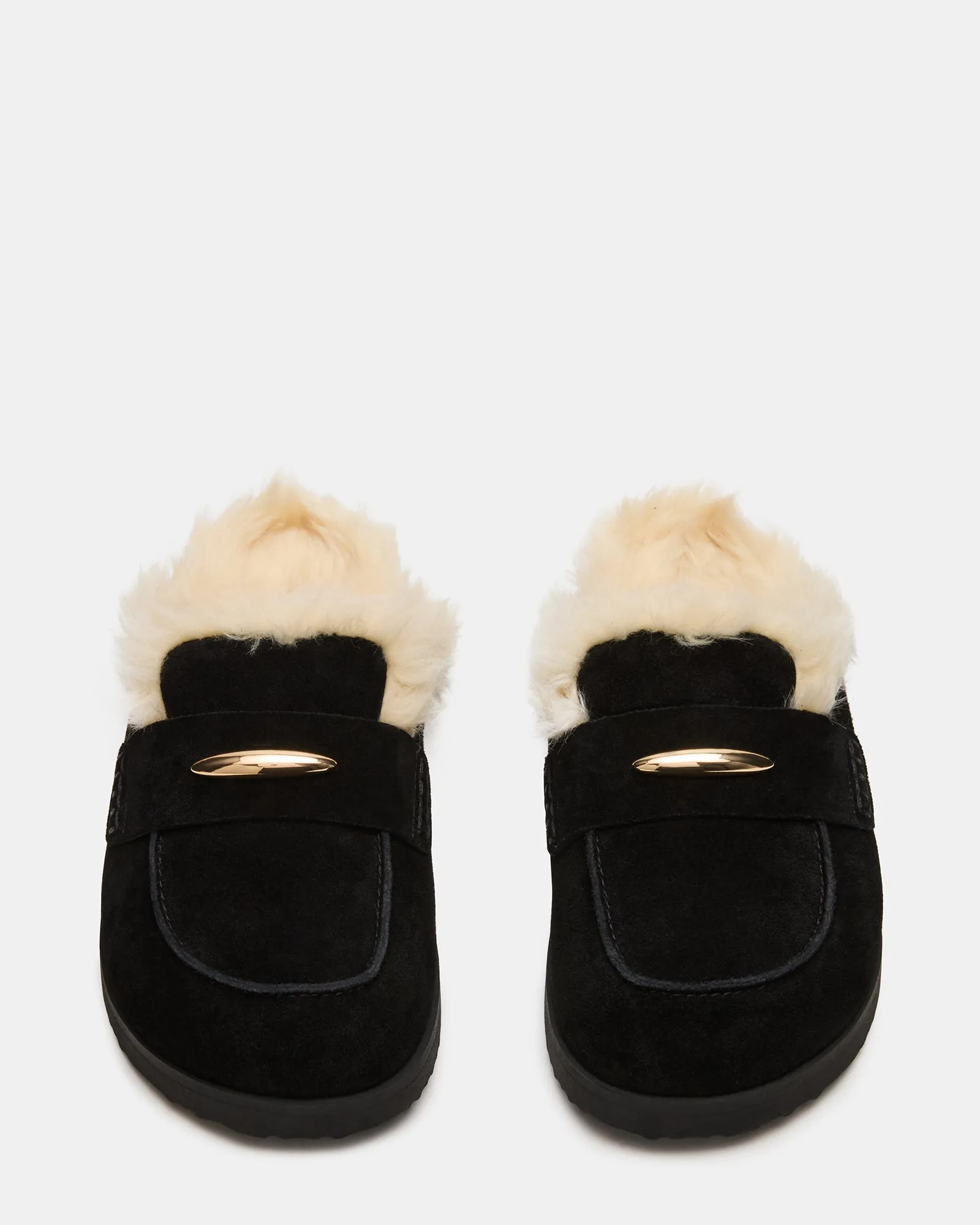 TOBIN FAUX FUR BLACK SUEDE sold by Steve Madden product image thumbnail 4