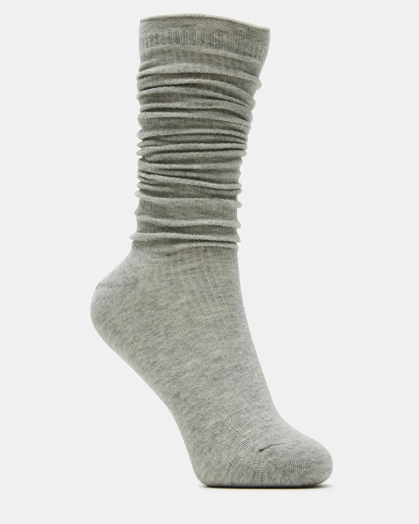 SLOUCHY RIB SOCKS OATMEAL HEATHER sold by Steve Madden product image thumbnail 2