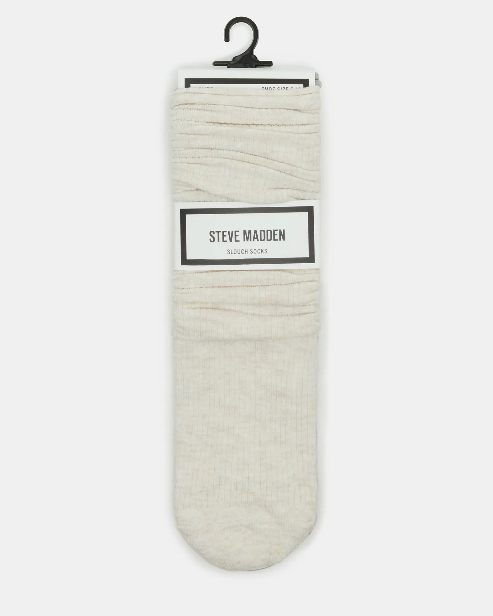 SLOUCHY RIB SOCKS OATMEAL HEATHER sold by Steve Madden product image thumbnail 4