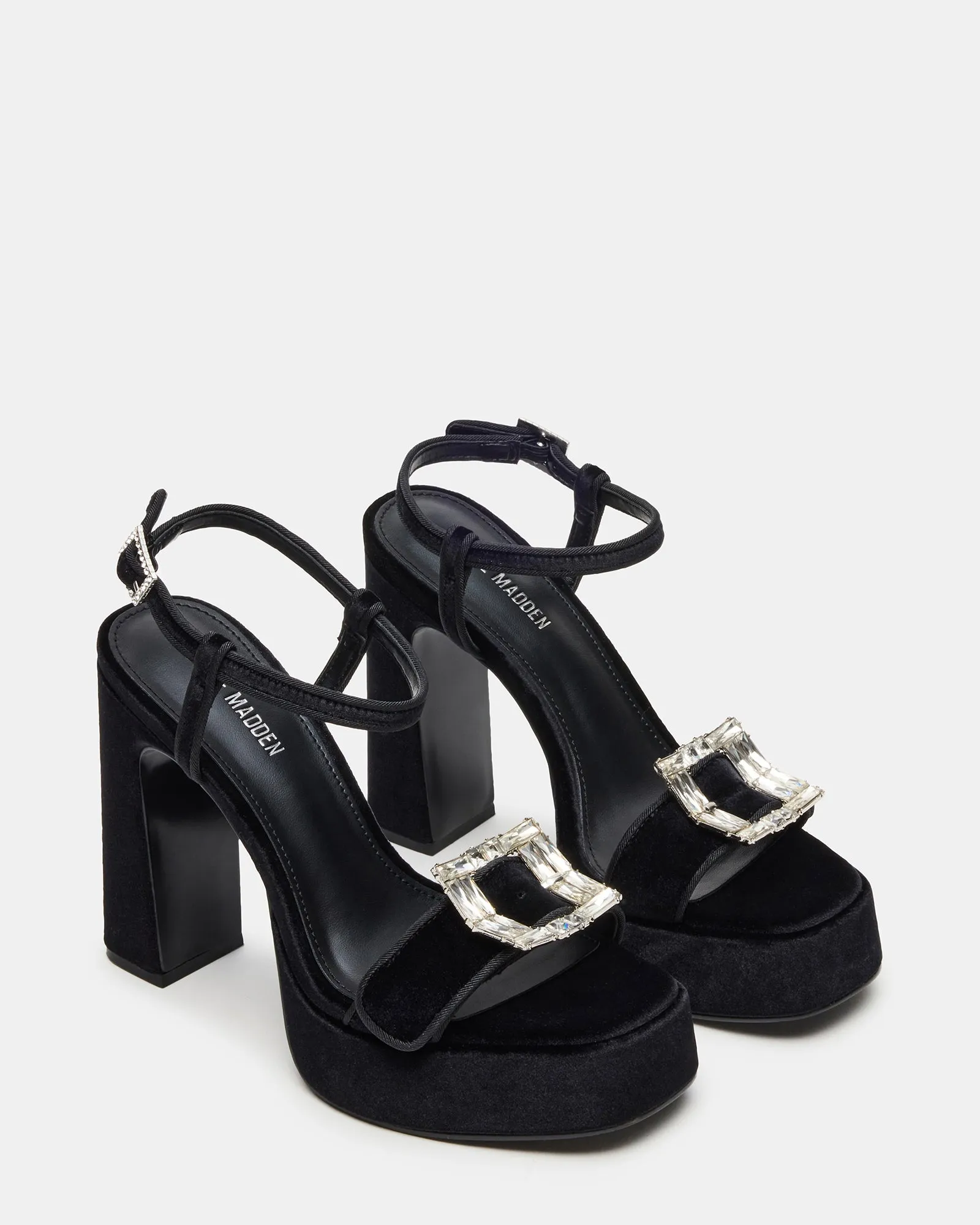 LIANDRA BUCKLE BLACK VELVET sold by Steve Madden product image thumbnail 2