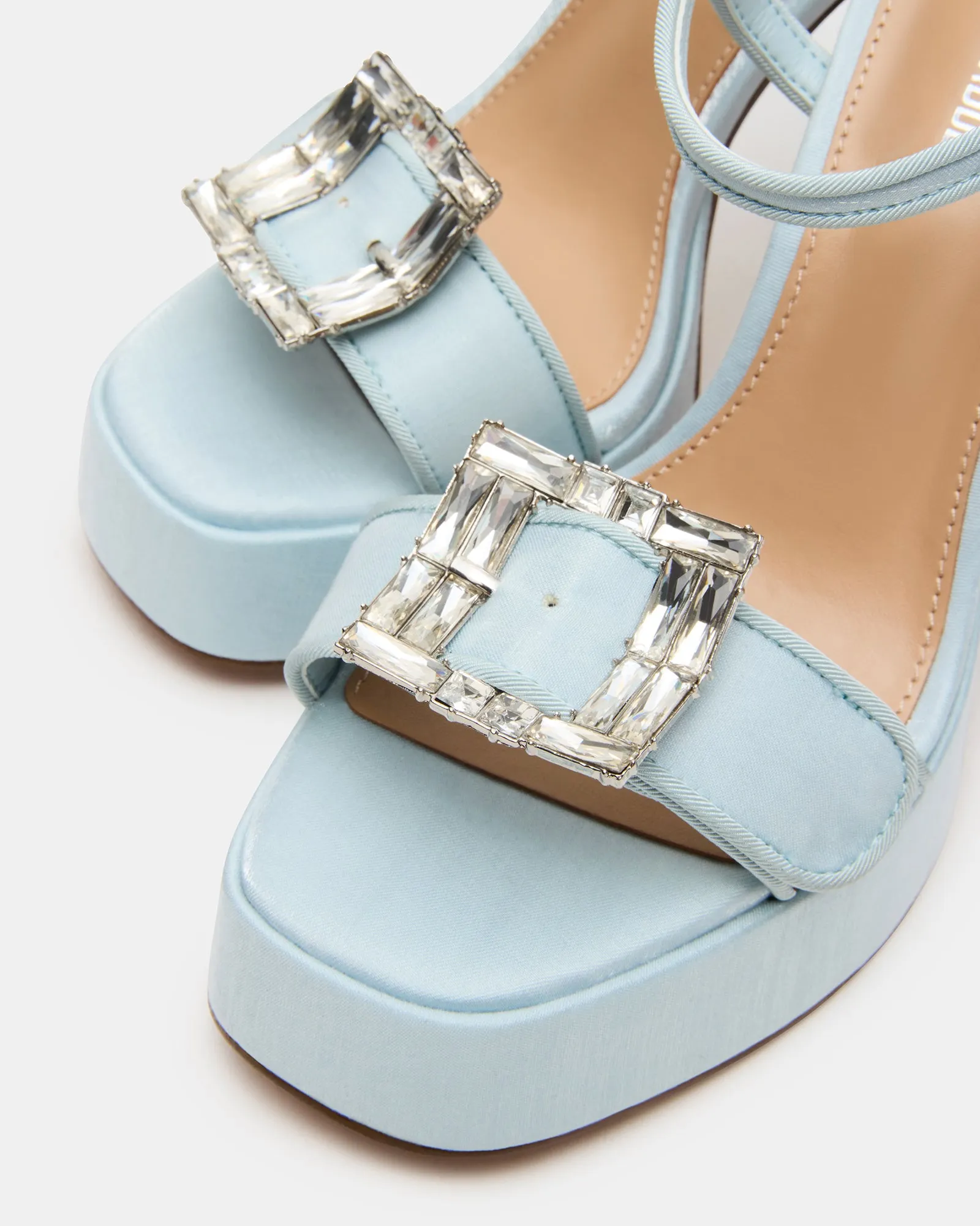 LIANDRA BUCKLE BLUE SATIN sold by Steve Madden product image thumbnail 3