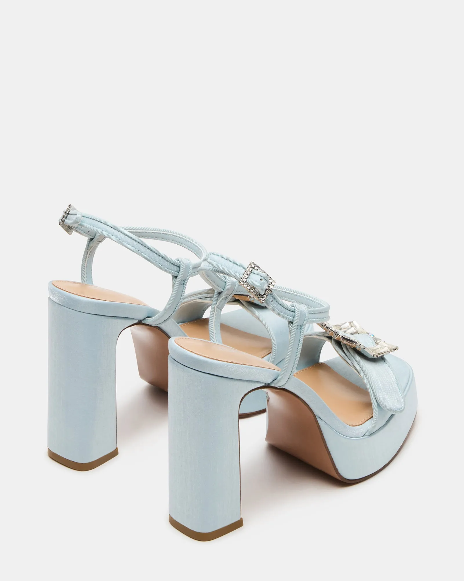 LIANDRA BUCKLE BLUE SATIN sold by Steve Madden product image thumbnail 5