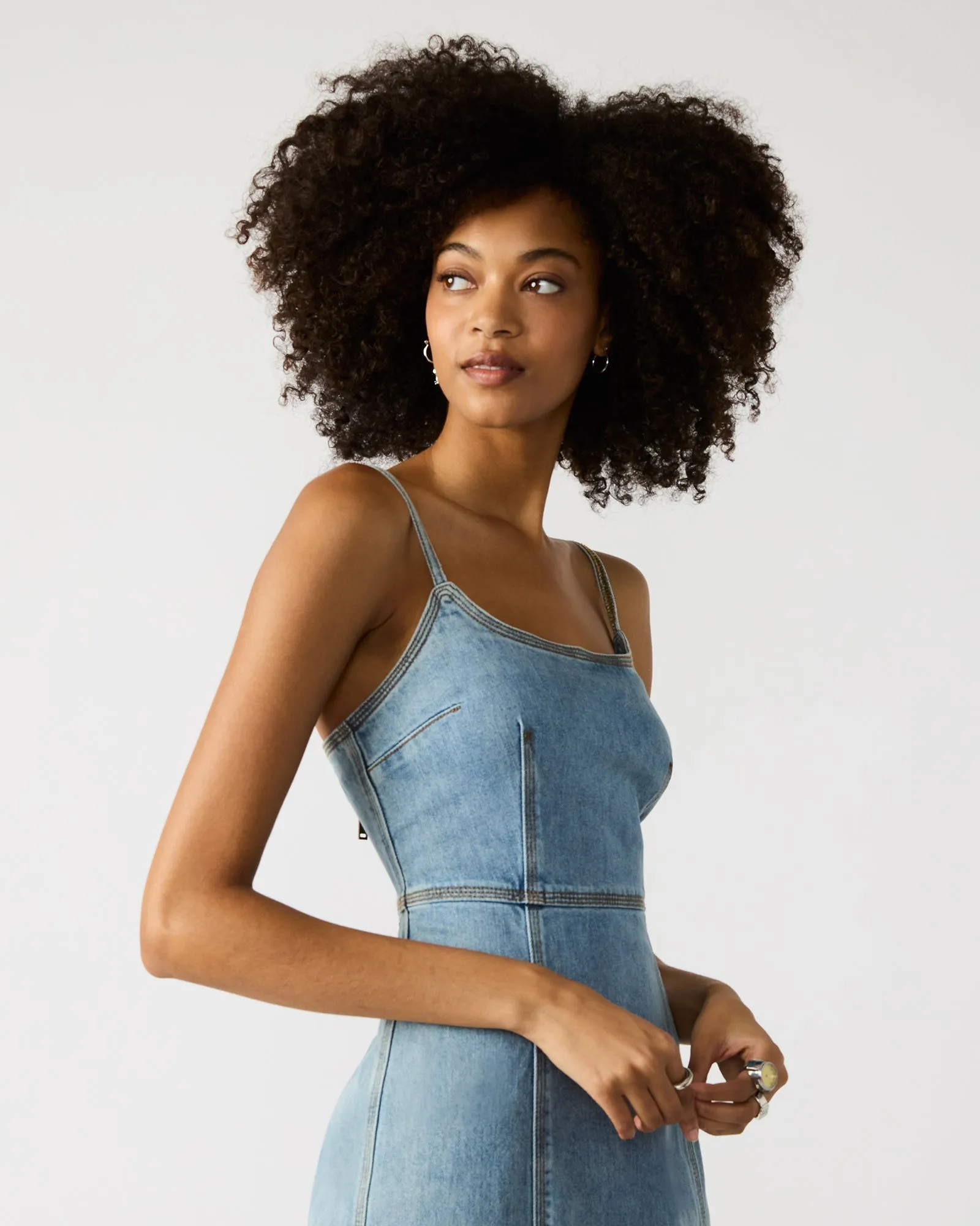 GISELLE DENIM DRESS - SM REBOOTED sold by Steve Madden product image thumbnail 5