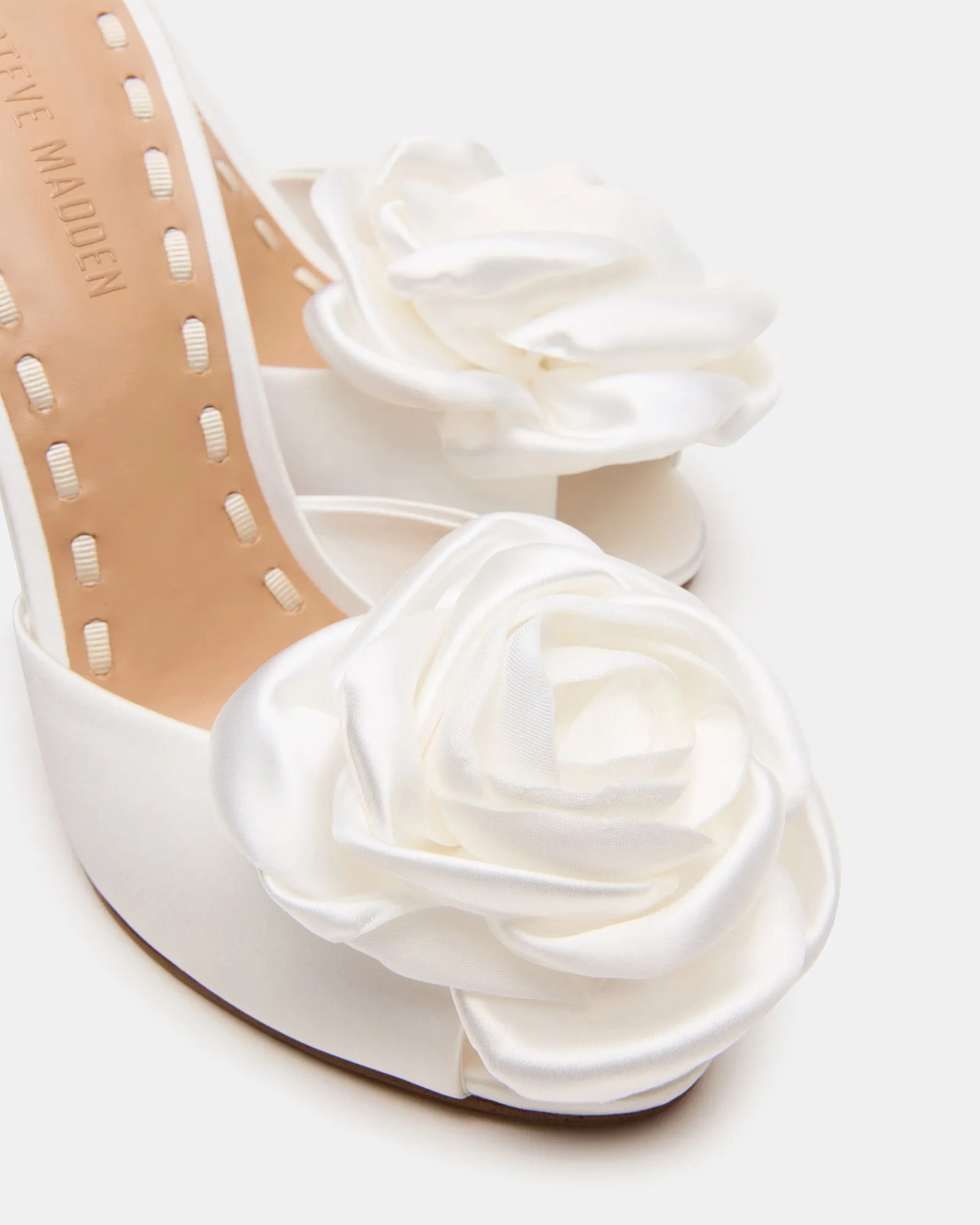PRIYA FLOWER IVORY SATIN sold by Steve Madden product image thumbnail 4