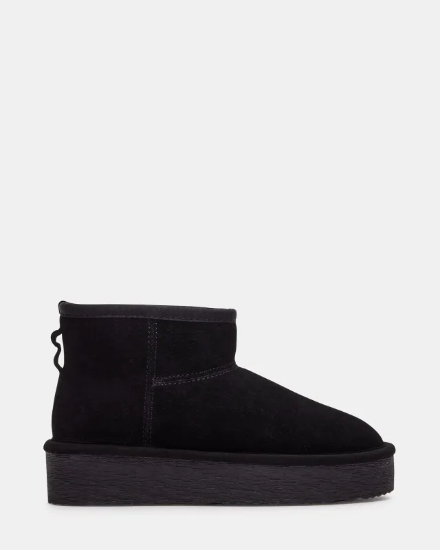 COMFY BLACK SUEDE - SM REBOOTED sold by Steve Madden