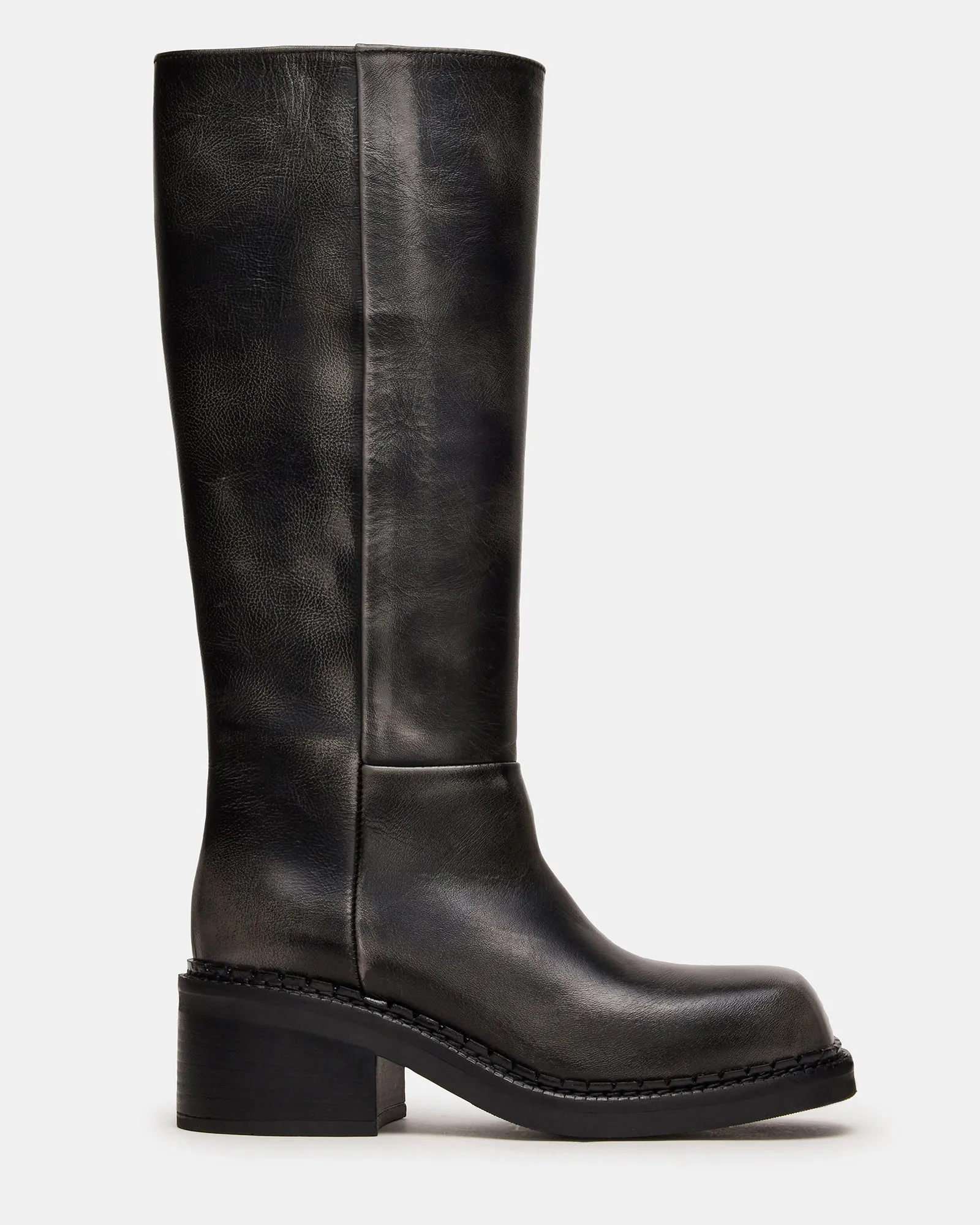DAVOS BLACK DISTRESSED sold by Steve Madden