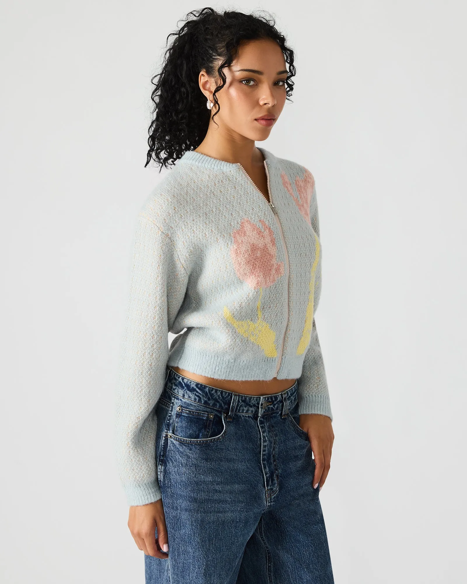 JENA SWEATER JACKET MULTI sold by Steve Madden product image thumbnail 4