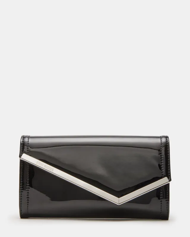 CLUTCHD BAG BLACK PATENT - SM REBOOTED sold by Steve Madden