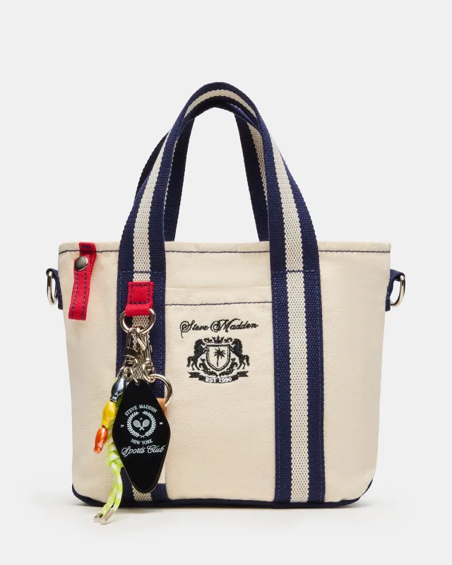 COLLEGE BAG NATURAL sold by Steve Madden