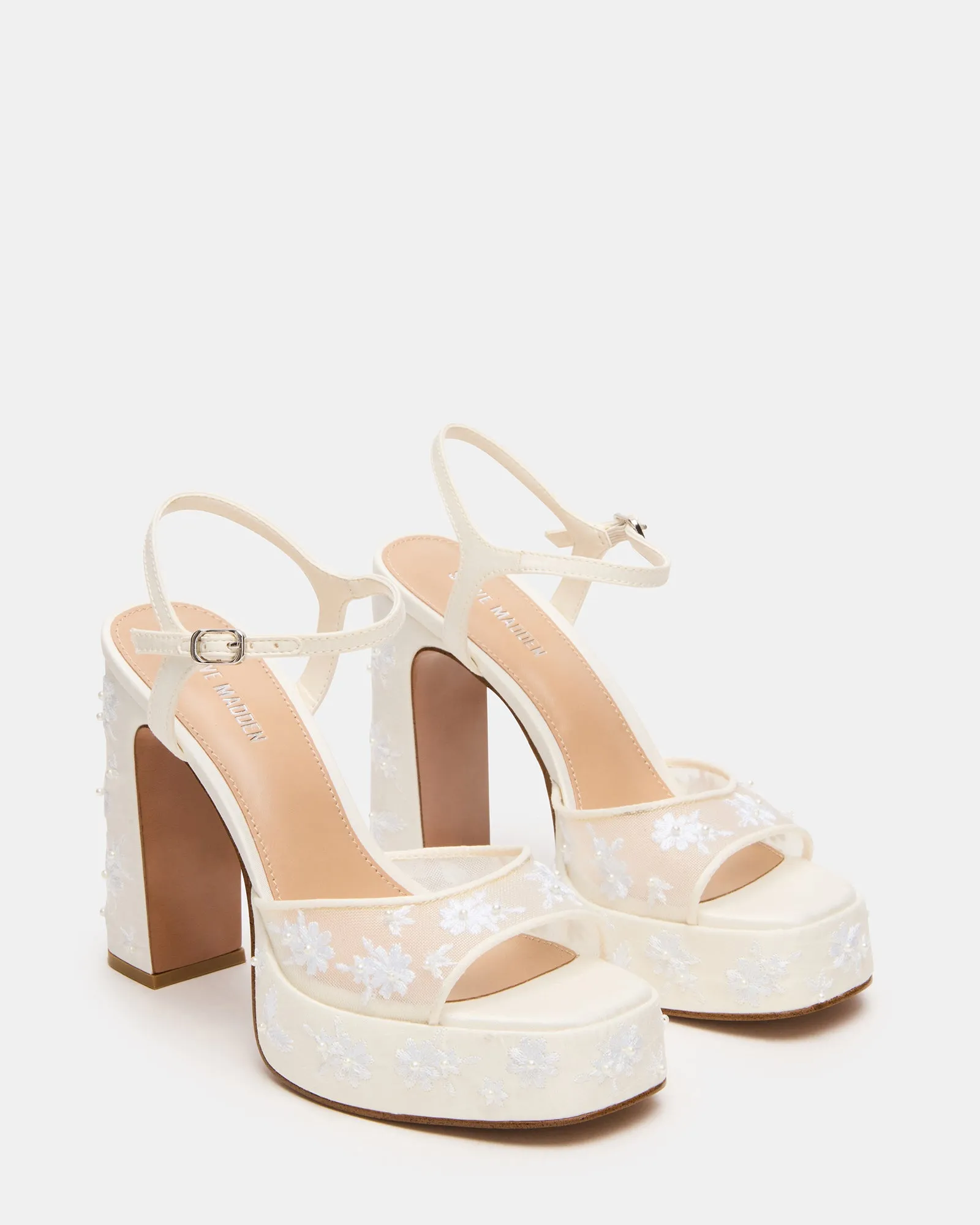 LIANDRA EMBELLISHED WHITE MESH sold by Steve Madden product image thumbnail 3