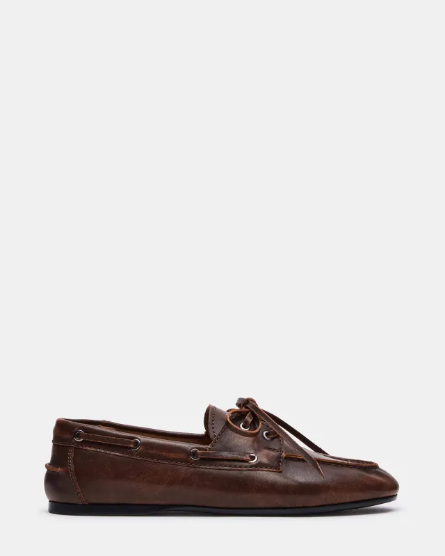SCOUTT BROWN LEATHER sold by Steve Madden