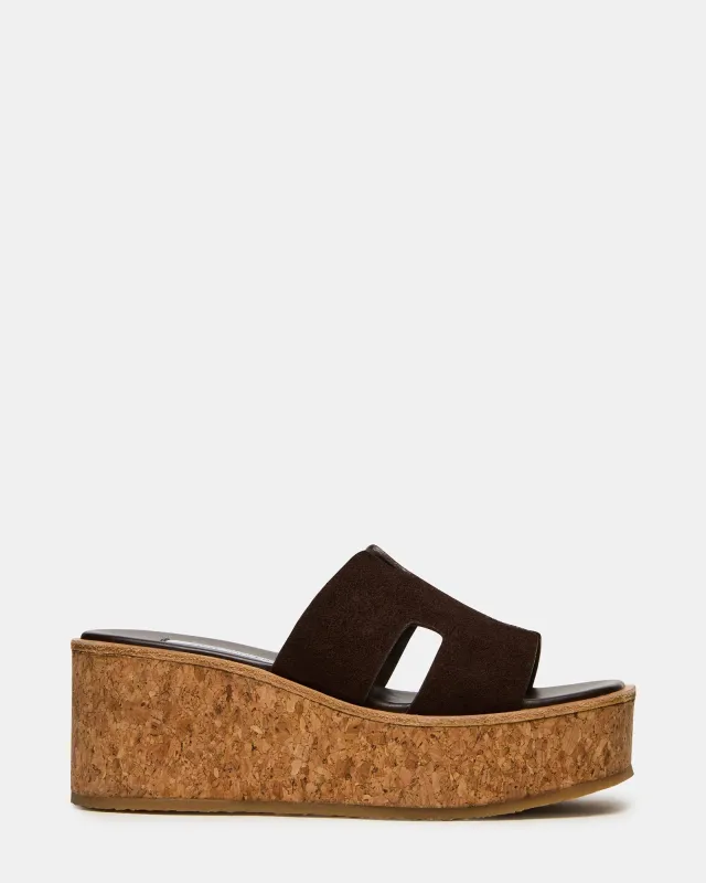HARMONY BROWN SUEDE sold by Steve Madden