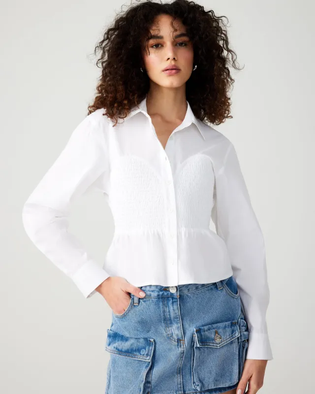 MARISOL TOP WHITE sold by Steve Madden