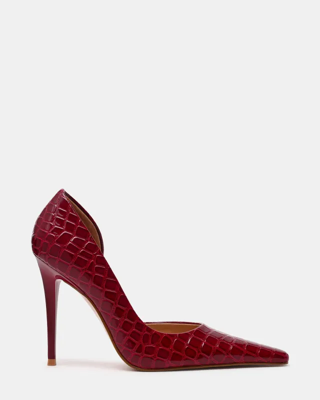 ELEGANT RED CROCODILE sold by Steve Madden