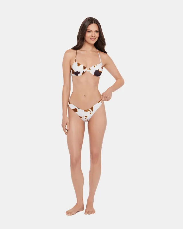 HIDEOUT BIKINI BOTTOM COW PRINT made by Steve Madden