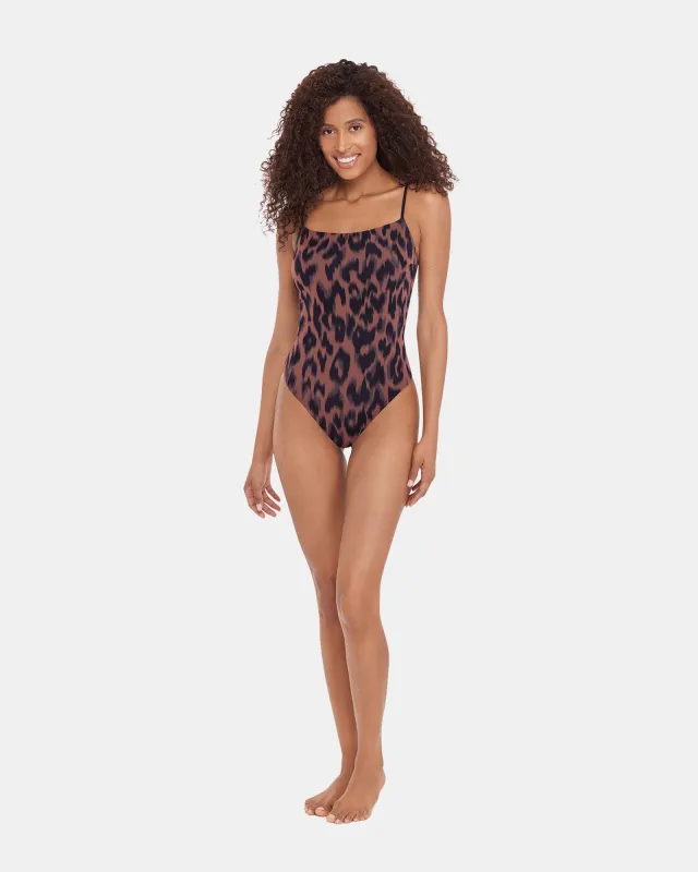 STATIC LEOPARD ONE PIECE SWIMSUIT sold by Steve Madden