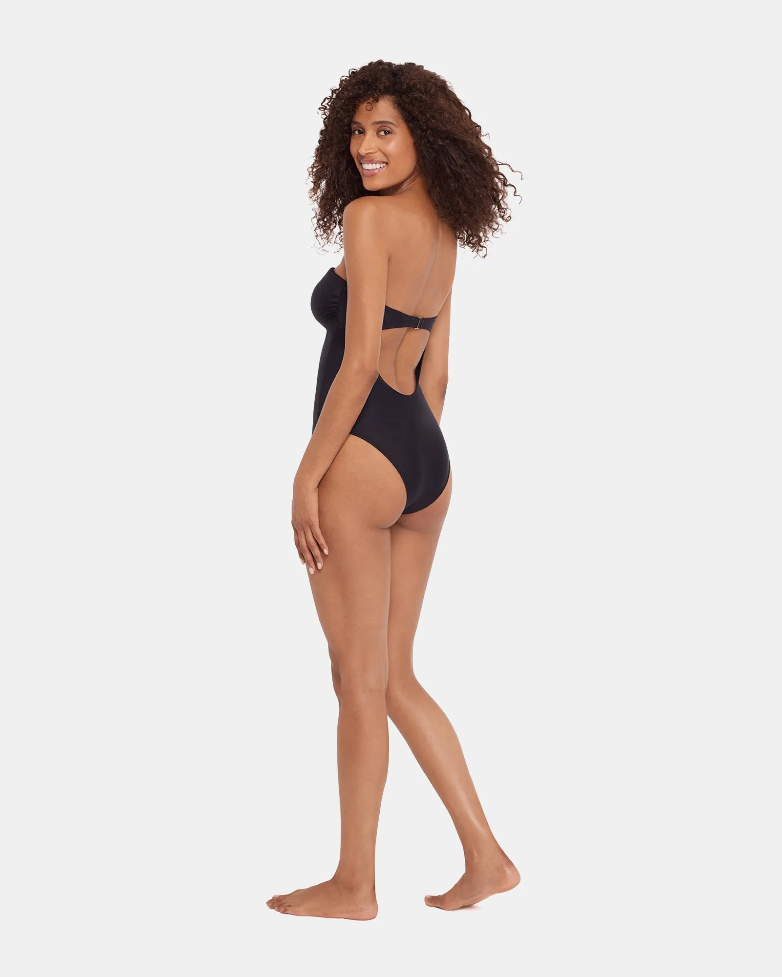 SHINE BRIGHT ONE PIECE SWIMSUIT GREY sold by Steve Madden product image thumbnail 3