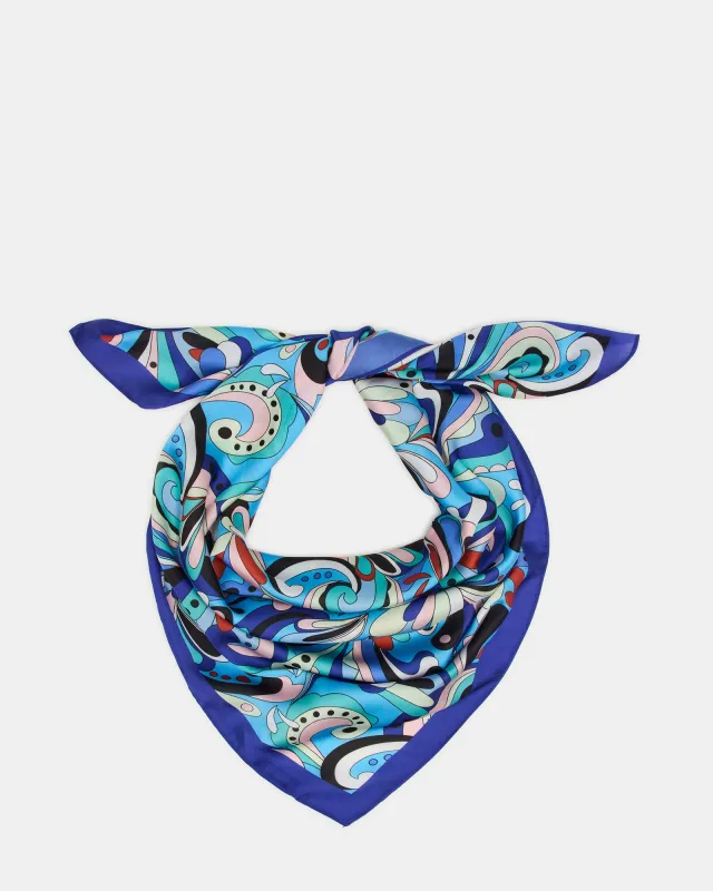 BLUE PRINTED SCARF sold by Steve Madden