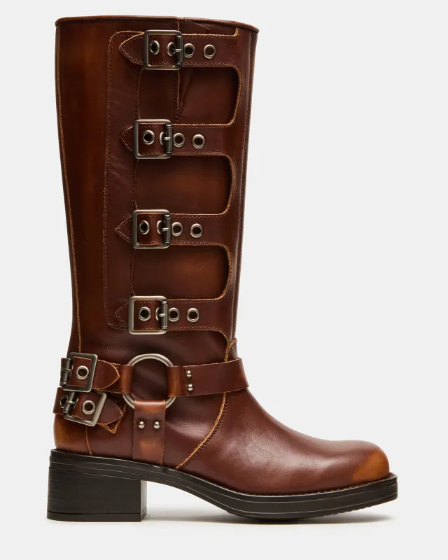 ROCKY COGNAC DISTRESSED sold by Steve Madden