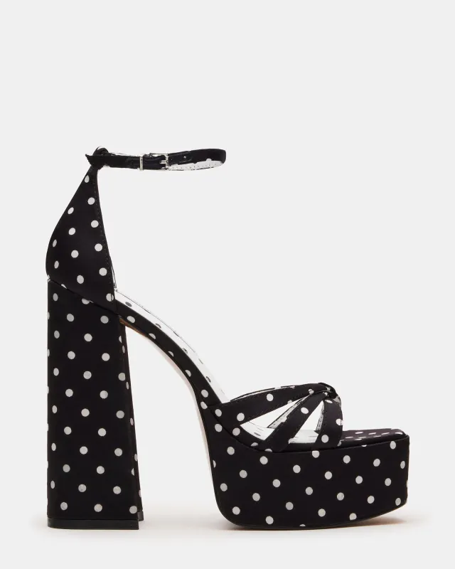 RETRO WHITE/BLACK POLKA DOT sold by Steve Madden
