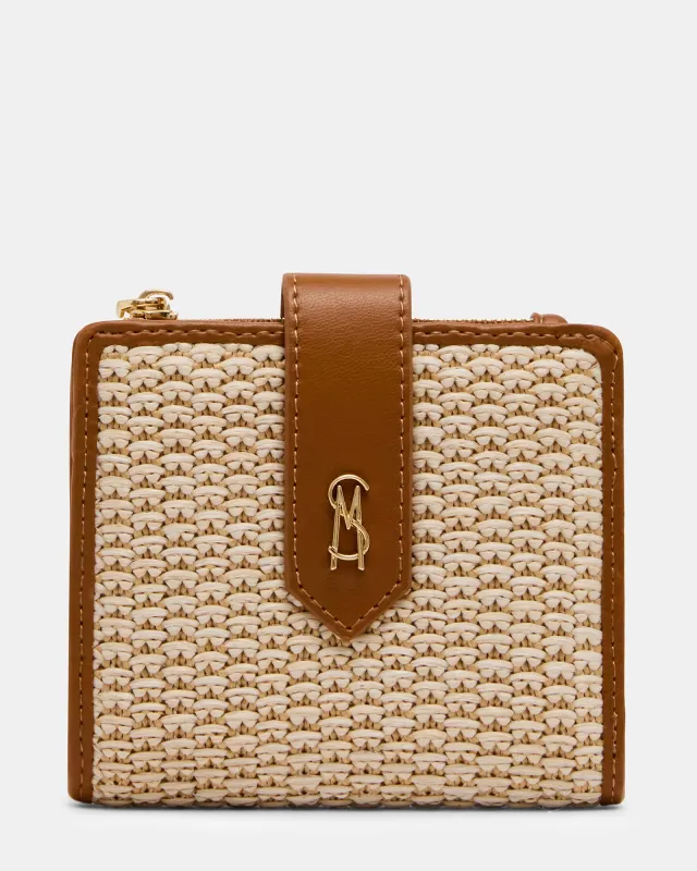JEM STRAW WALLET LIGHT NATURAL sold by Steve Madden