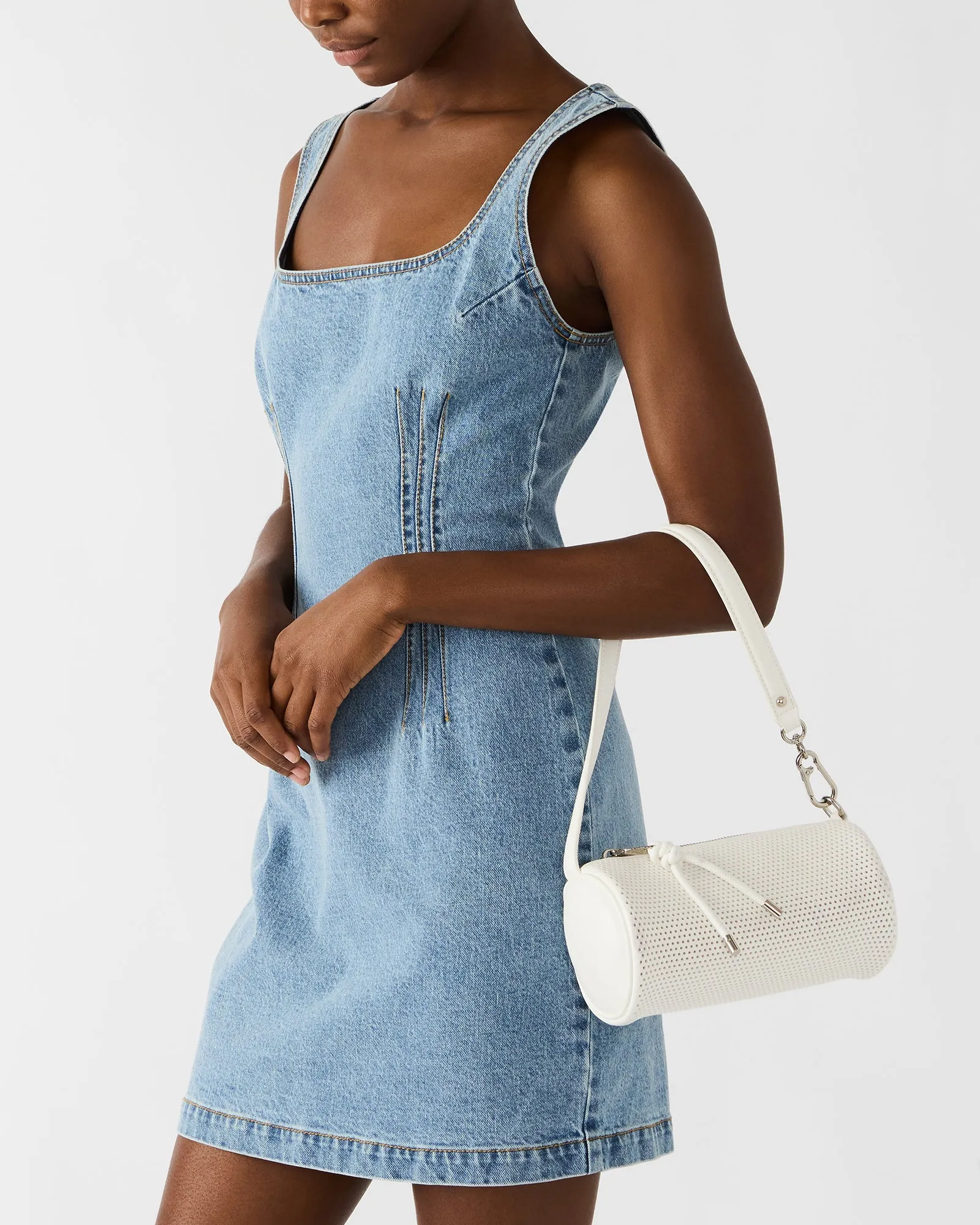 PRIYA PERFORATED BAG WHITE sold by Steve Madden product image thumbnail 2