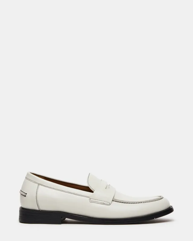 NATAN WHITE LEATHER sold by Steve Madden
