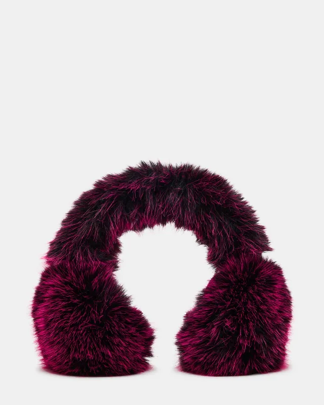 ALL OVER FAUX EARMUFFS PINK sold by Steve Madden