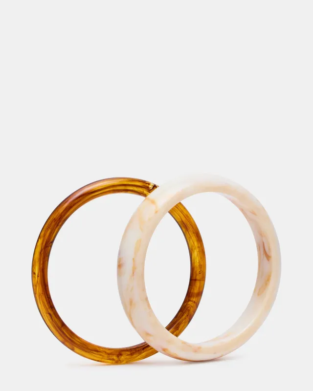 BANGLE BRACELET PACK NATURAL made by Steve Madden