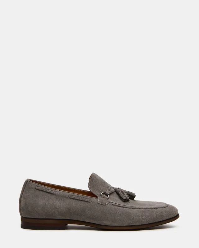 LOGAN LIGHT GREY SUEDE sold by Steve Madden