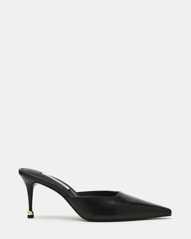 ADELINE BLACK LEATHER sold by Steve Madden