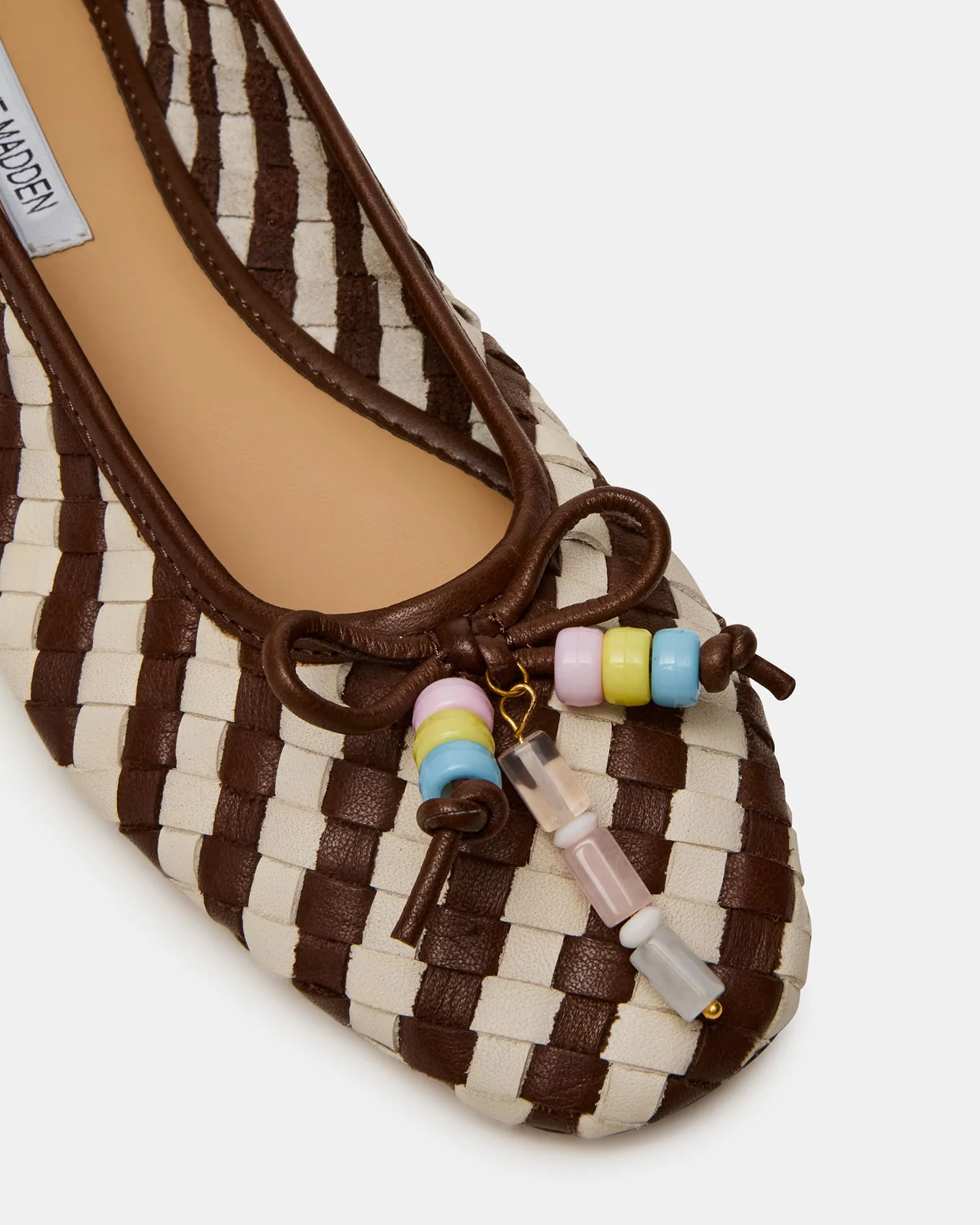 DIVY WHITE/BROWN LEATHER sold by Steve Madden product image thumbnail 3