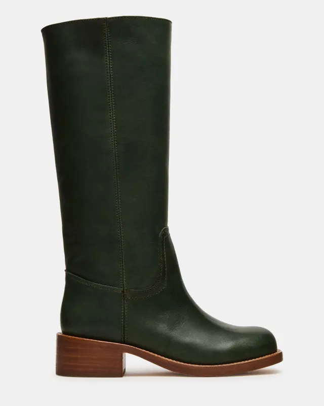 RIGGS DARK GREEN LEATHER sold by Steve Madden